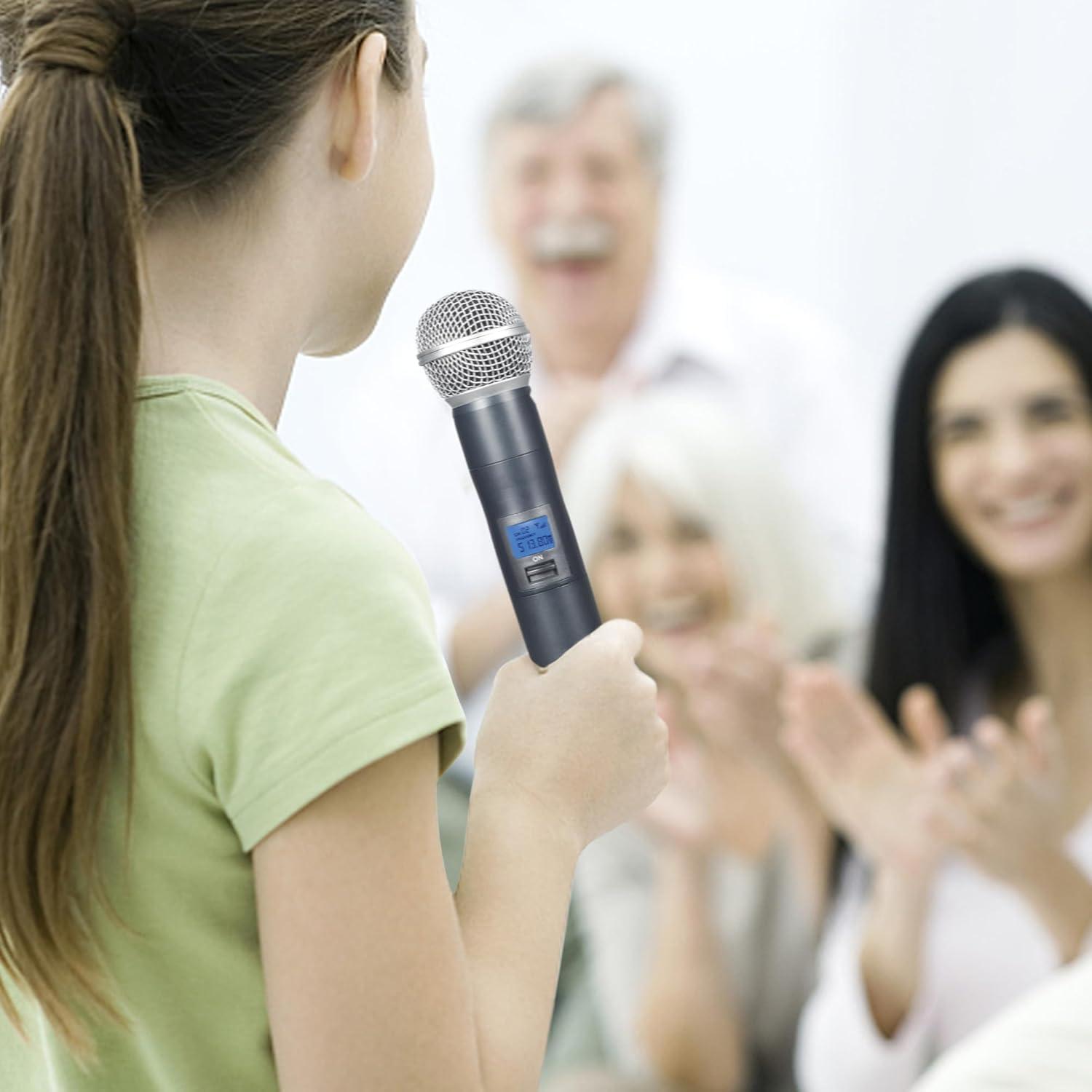 Sistema de Micrófono Inalámbrico Innopow WM200, 2 Micrófonos, 60m