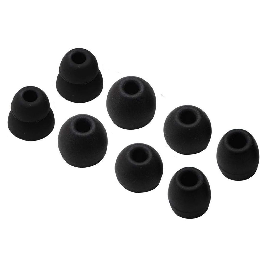Black Ear Tips,Replacement for Powerbeats Pro,Replacement Ear Buds Eartips 8 PCS 4 Pairs with 4 Size Options Compatible with Beats Powerbeats Pro, Black PP4P