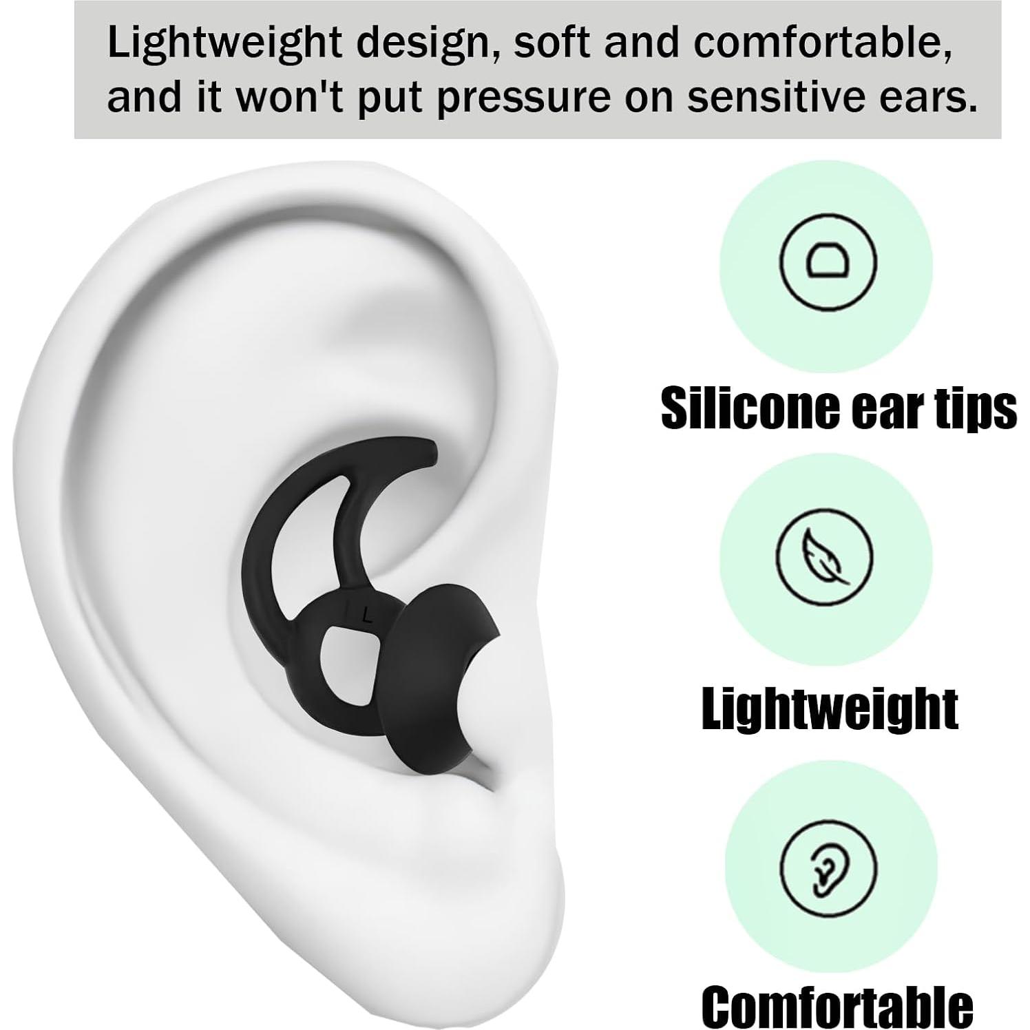 Consejos de Reemplazo de Silicona MQIMY para Bose QuietComfort y Sport - 3 Pares