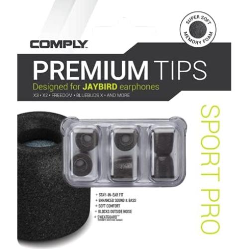 Puntas de Reemplazo Comply Sport Pro para Auriculares Jaybird - 3 Pares