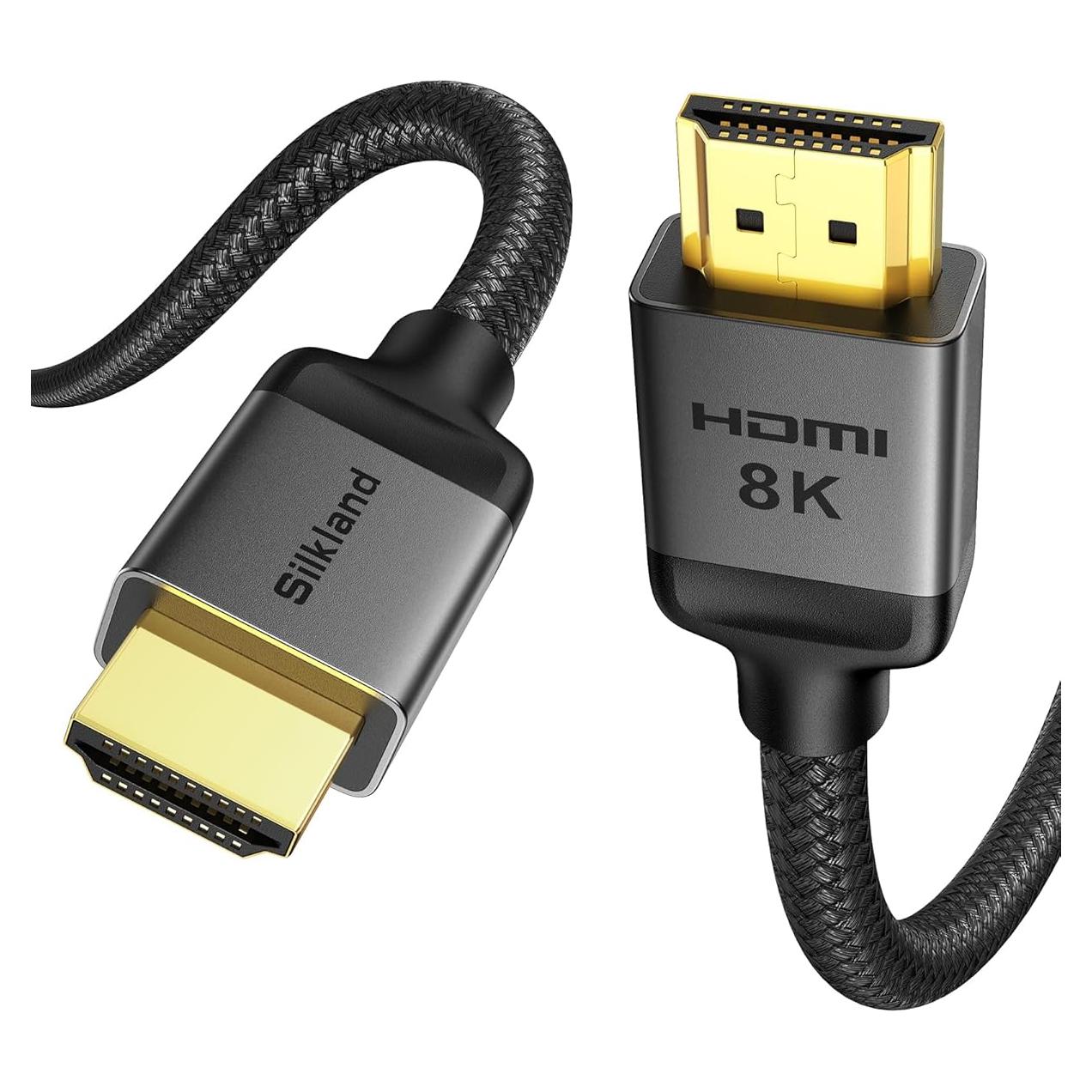 Cable HDMI 2.1 Silkland 0.30m Ultra Alta Velocidad 48Gbps