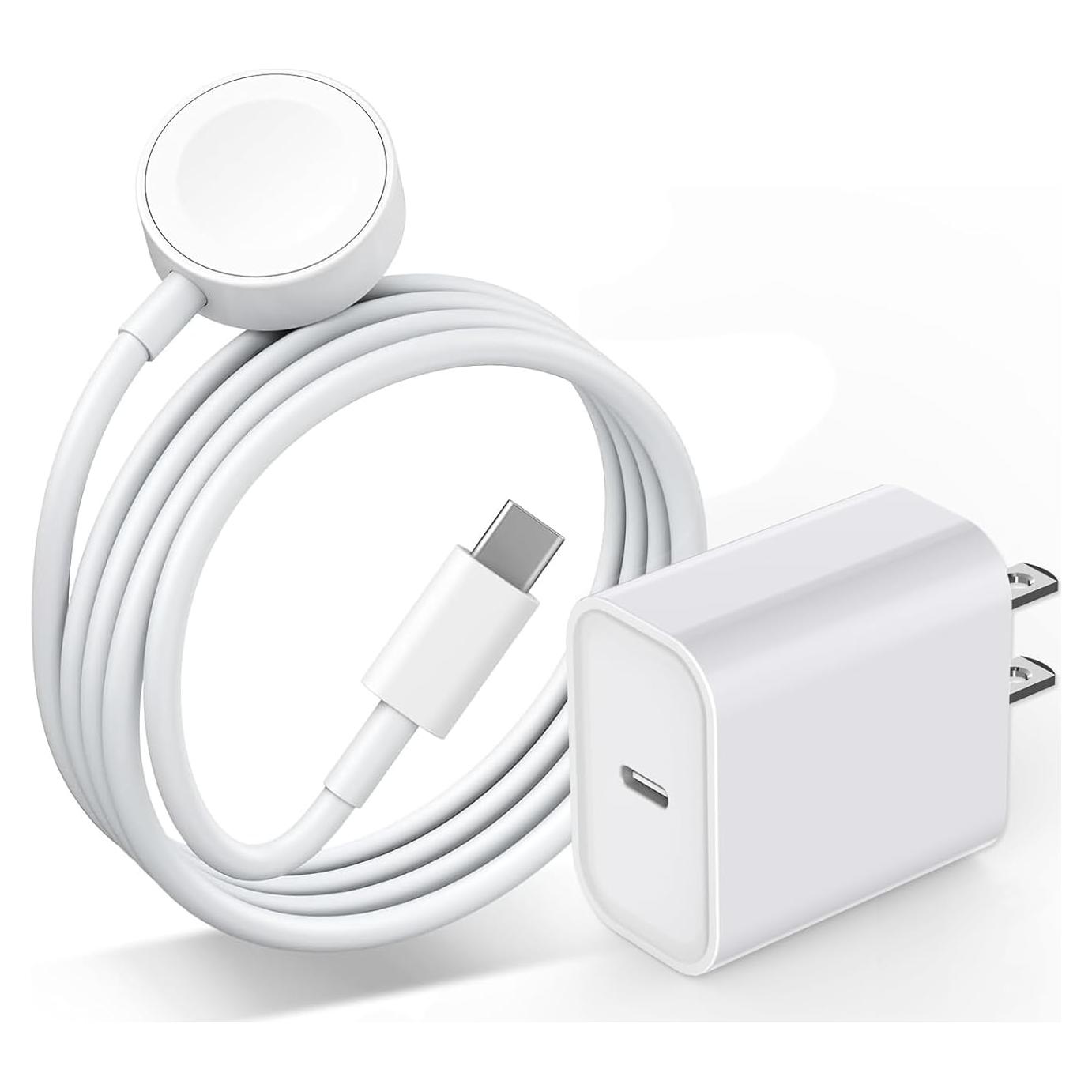 Cargador Rápido USB C 20W para Apple Watch 1M Magnético
