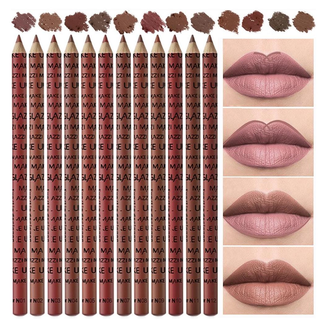 Juego de 12 Lápices de Labios Mate SUAKE - Colores Vibrantes