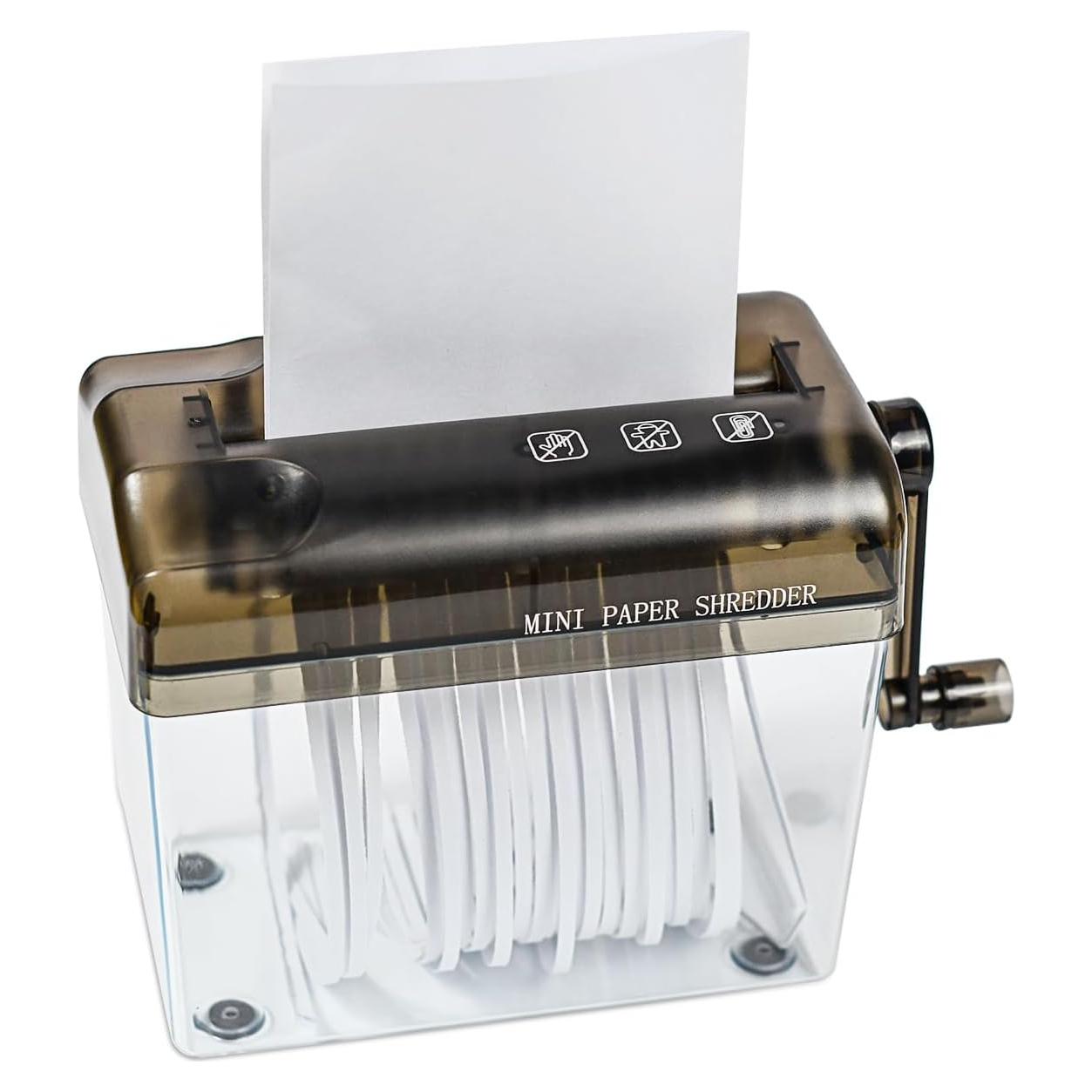 Mini Trituradora Manual JIKIOU de Papel 400g para Oficina