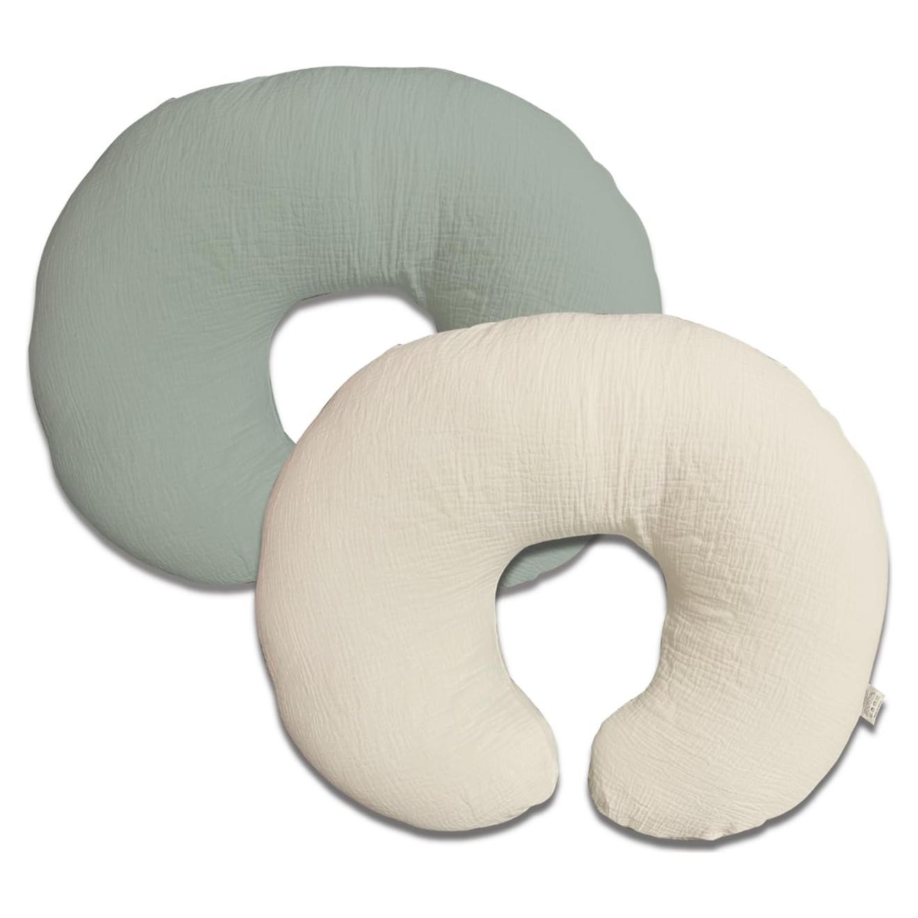 Funda de Almohada de Lactancia Lethooly Algodón Muselina 57x46cm