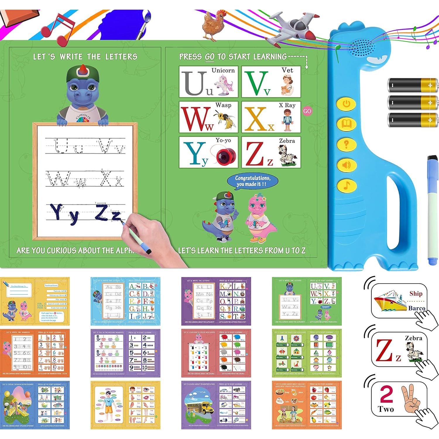Libro Electrónico Interactivo Curioso 2 Aprender ABC 0.52 kg