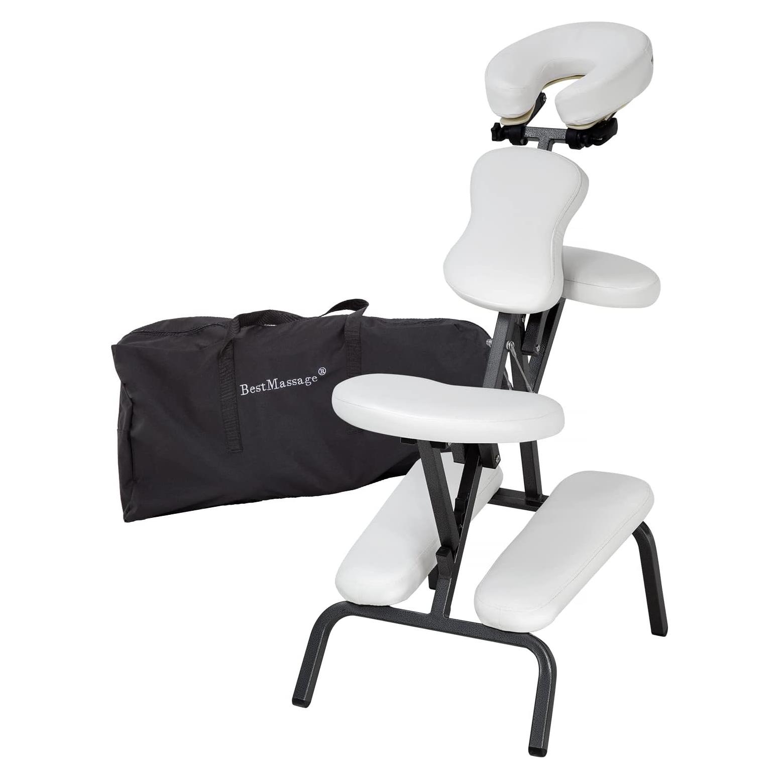 Silla de Masaje Plegable BestMassage con Reposacabezas Ajustable