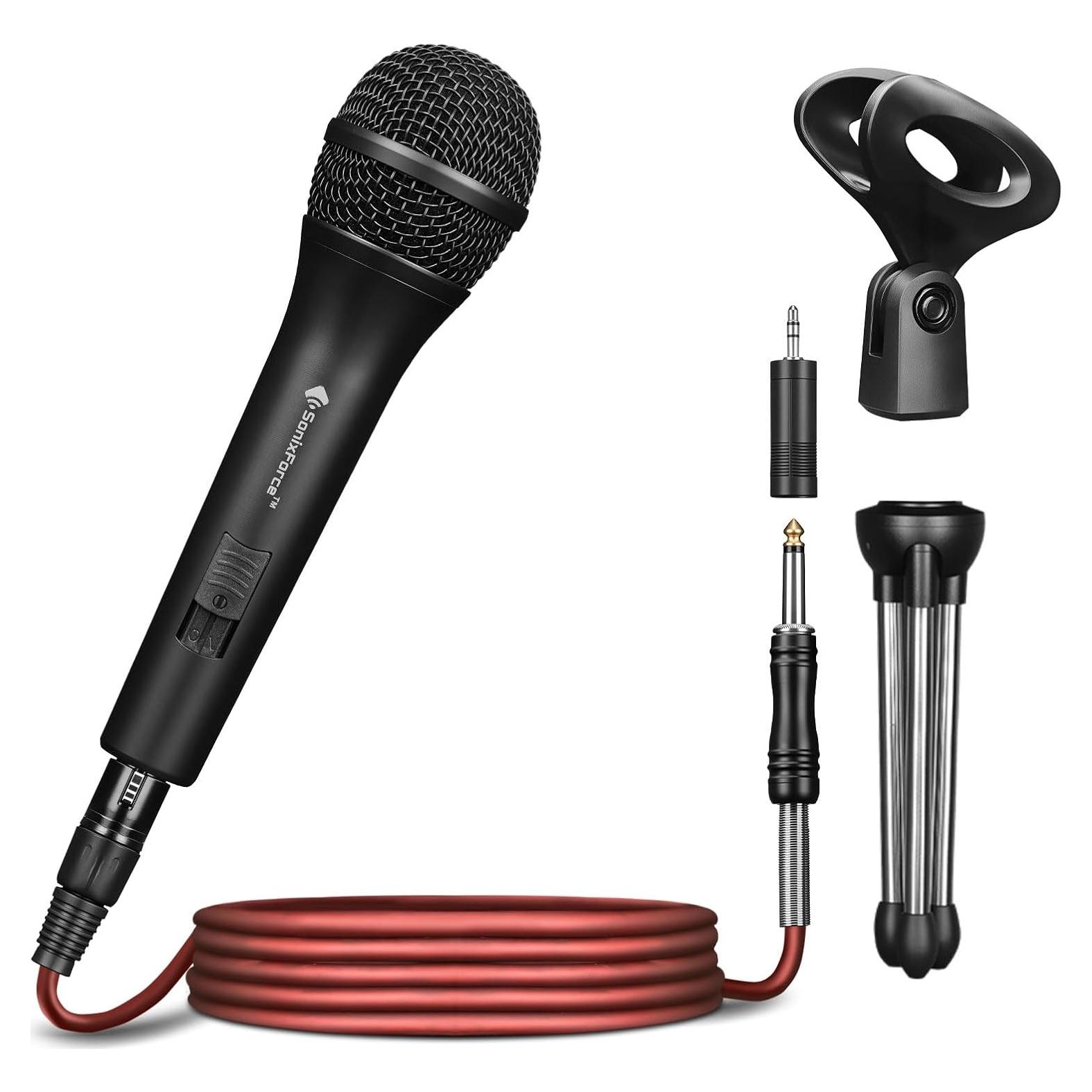Micrófono Dinámico Profesional SonixForce SFYS26N 4.88m XLR