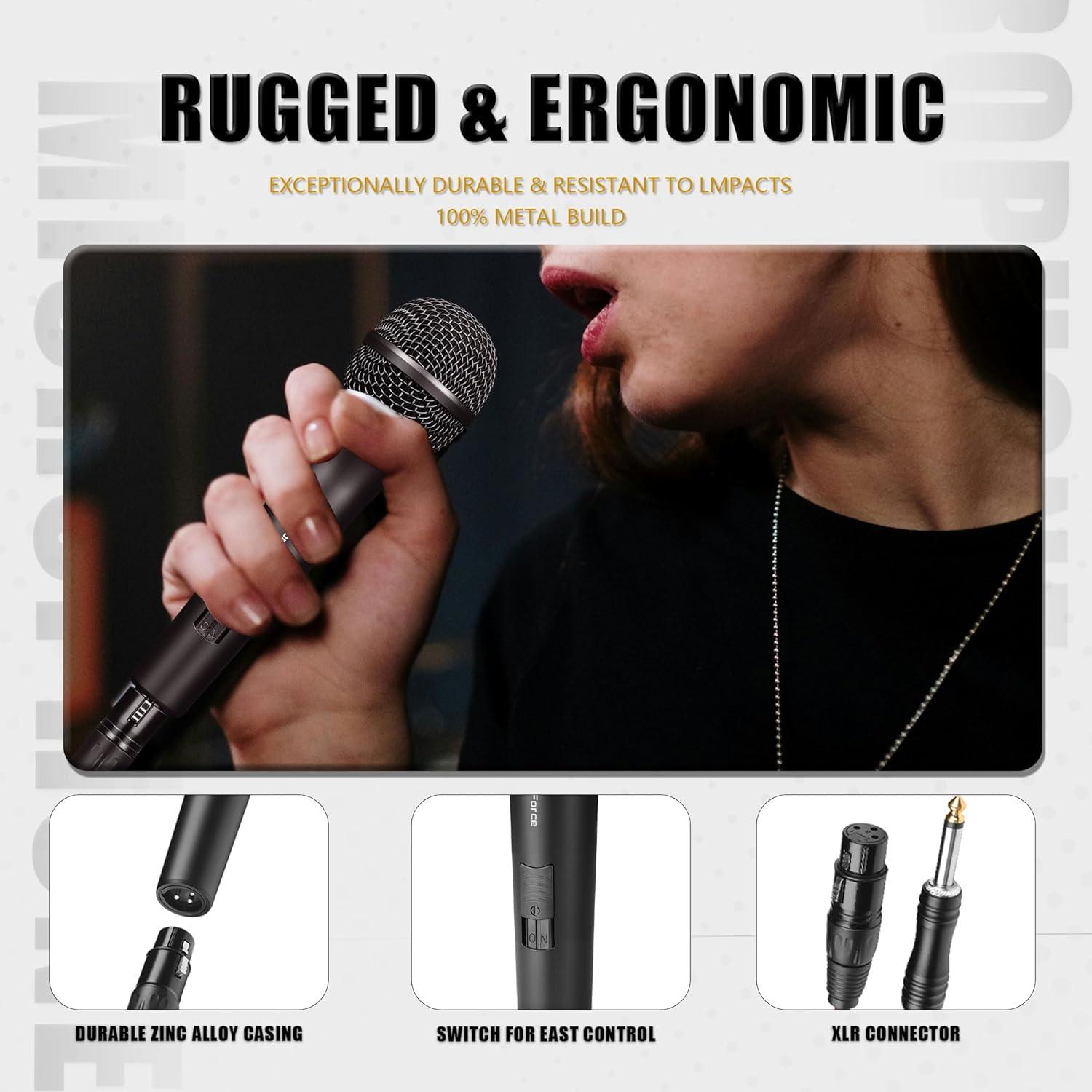 Micrófono Dinámico Profesional SonixForce SFYS26N 4.88m XLR