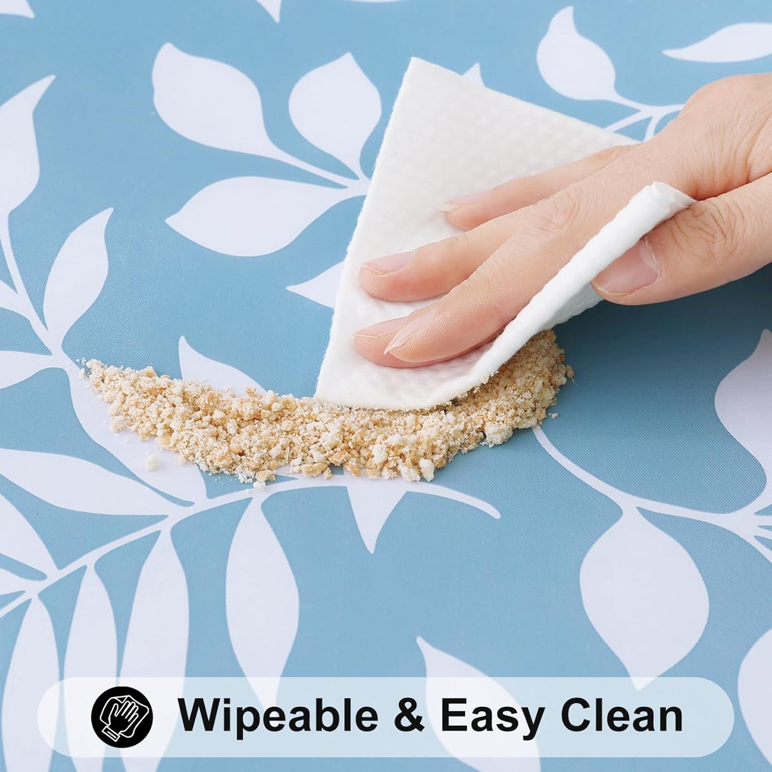 Mantel Rectangular Smiry 122x61 cm Impermeable Azul Bebé