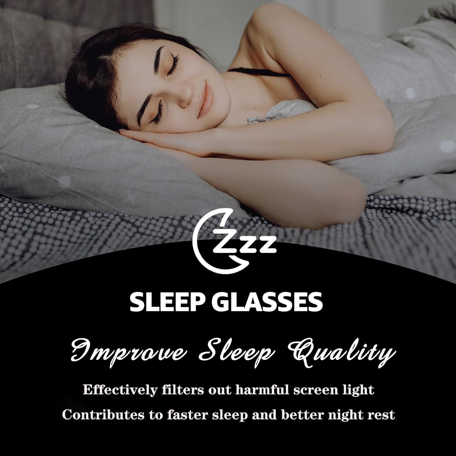 Gafas Clip-On VIEWBETTER Bloqueo Luz Azul 3 Piezas Naranja Amarillo