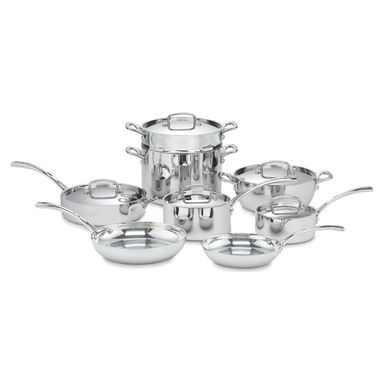 Set de Utensilios de Cocina Cuisinart FCT-13 13 Piezas Acero Inoxidable