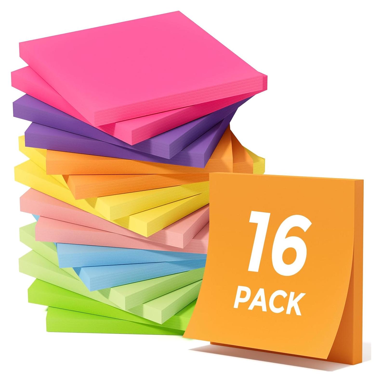 Notas Adhesivas MaxGear 3x3" 16 Almohadillas 960 Hojas