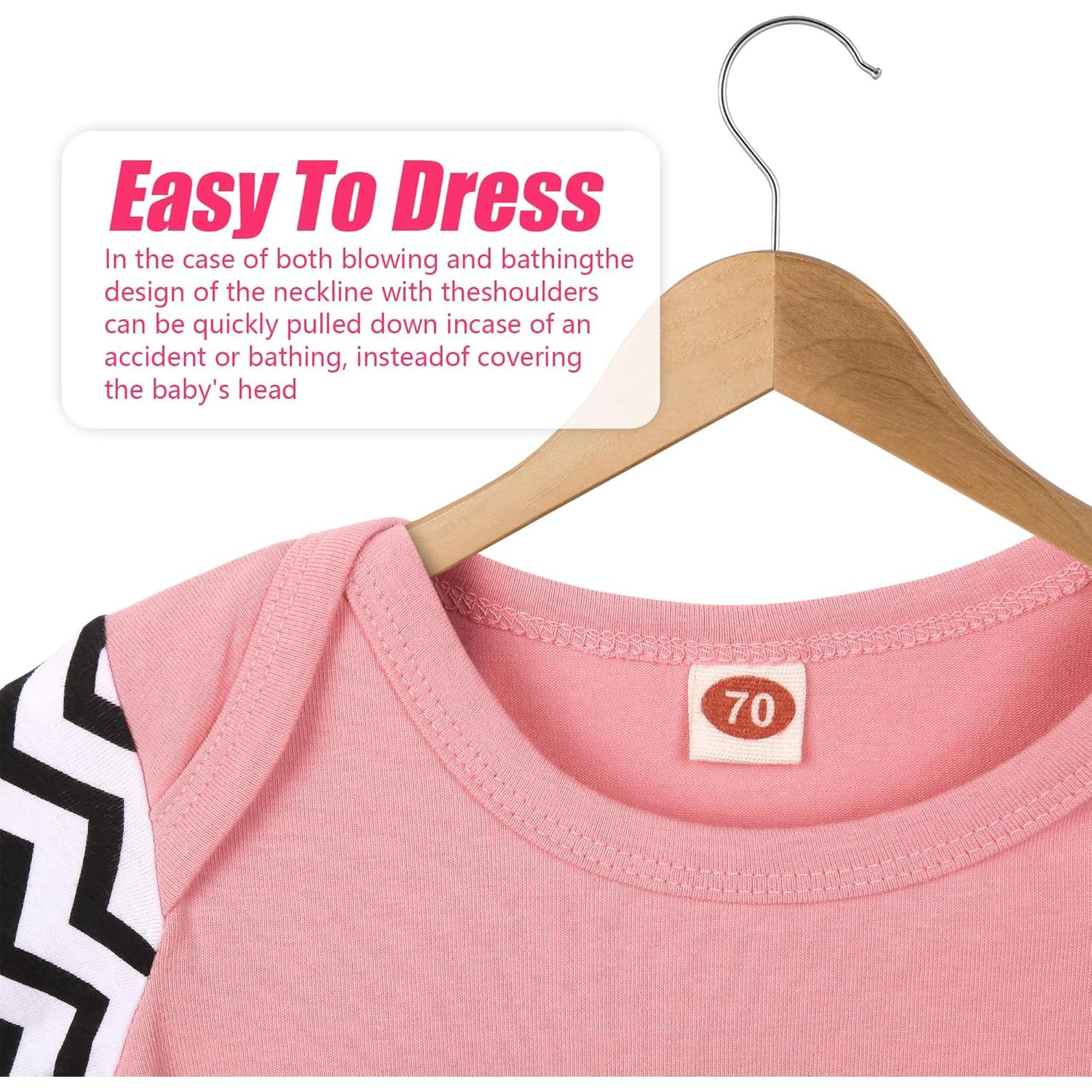 Vestido de Bebé Mikccer Verde 0-6 Meses, Suave Algodón