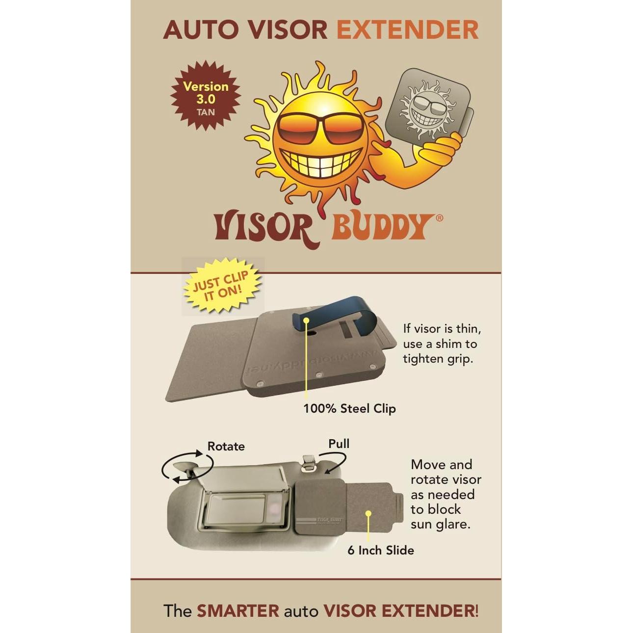 Extensor de Visera Buddy 3.0 Beige - Protector Solar 15.24 cm