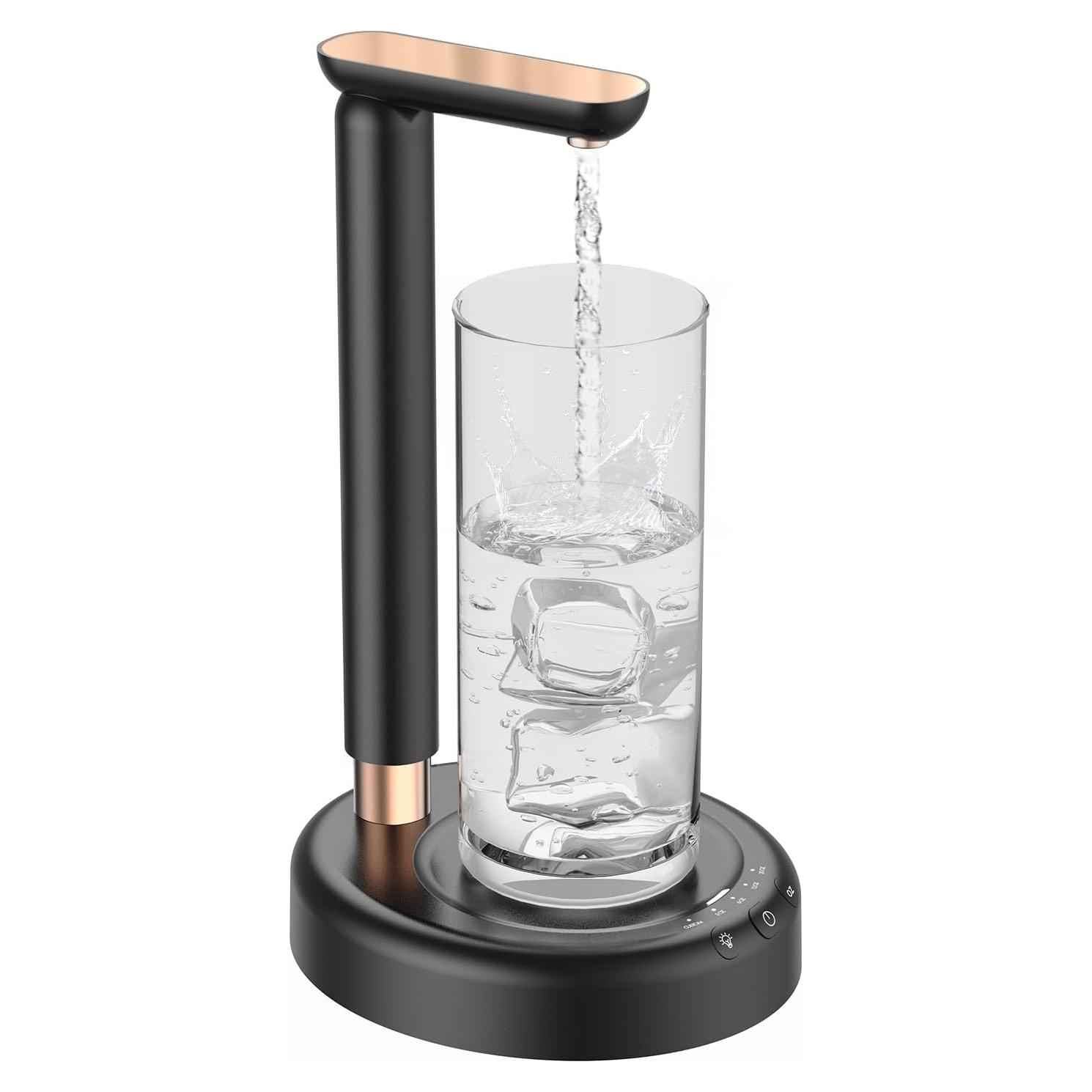 Dispensador de Agua SPOVEN 5 Galones Altura Ajustable Negro