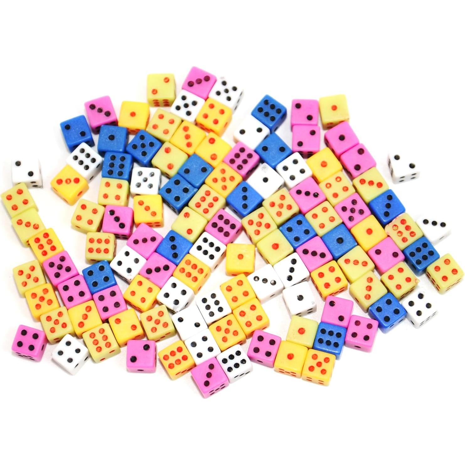 Dados Mini SmartDealsPro 100 Piezas 5mm Cuadrados