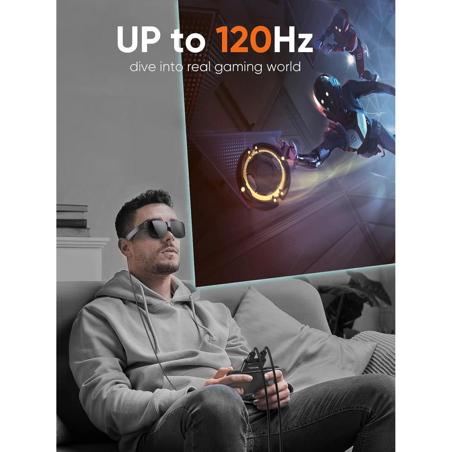 Adaptador USB-C a Gafas AR CableCreation 4K 100W Carga Rápida