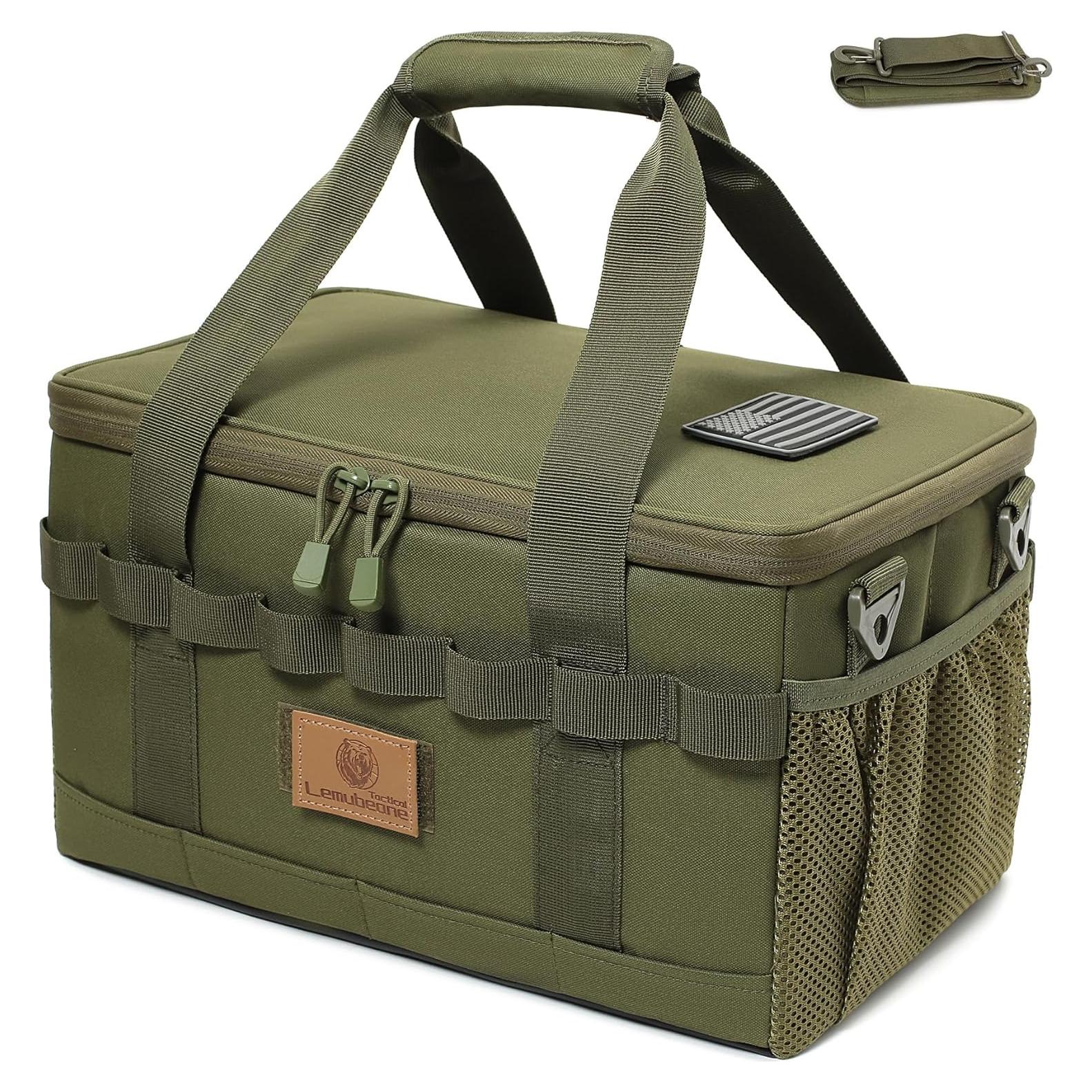 Bolsa de Almacenamiento Táctica Lemubeane 18L Verde Militar