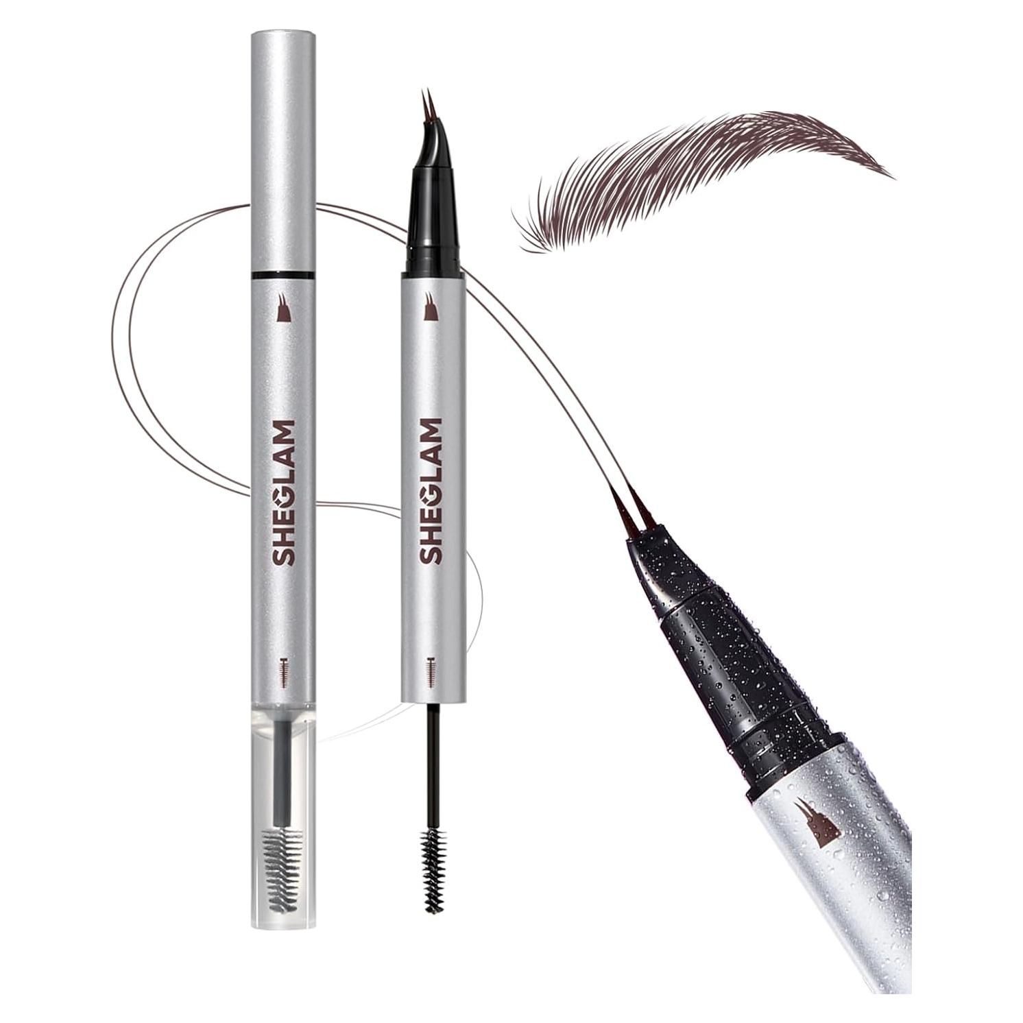 Lápiz de Cejas Laminador SHEGLAM 2 en 1 Castaño