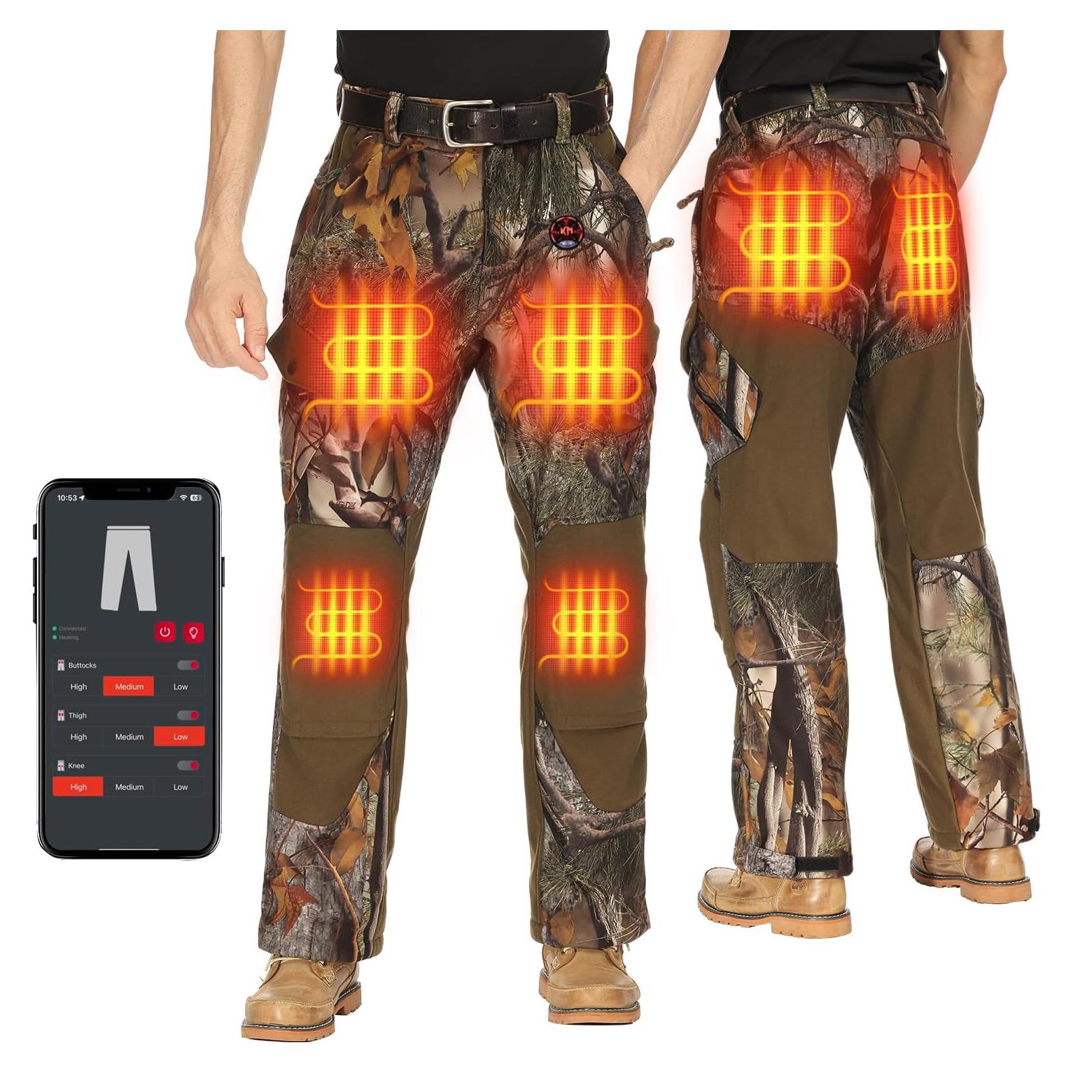 Pantalones Calentados KEMIMOTO para Hombres 12V 20000mAh