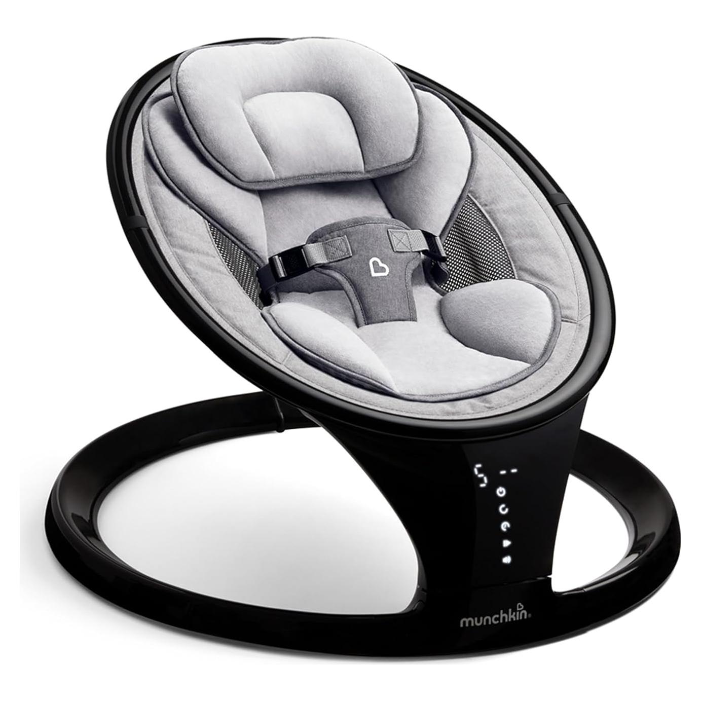 Silla Mecedora Eléctrica Munchkin con Bluetooth, Ligera y Portátil