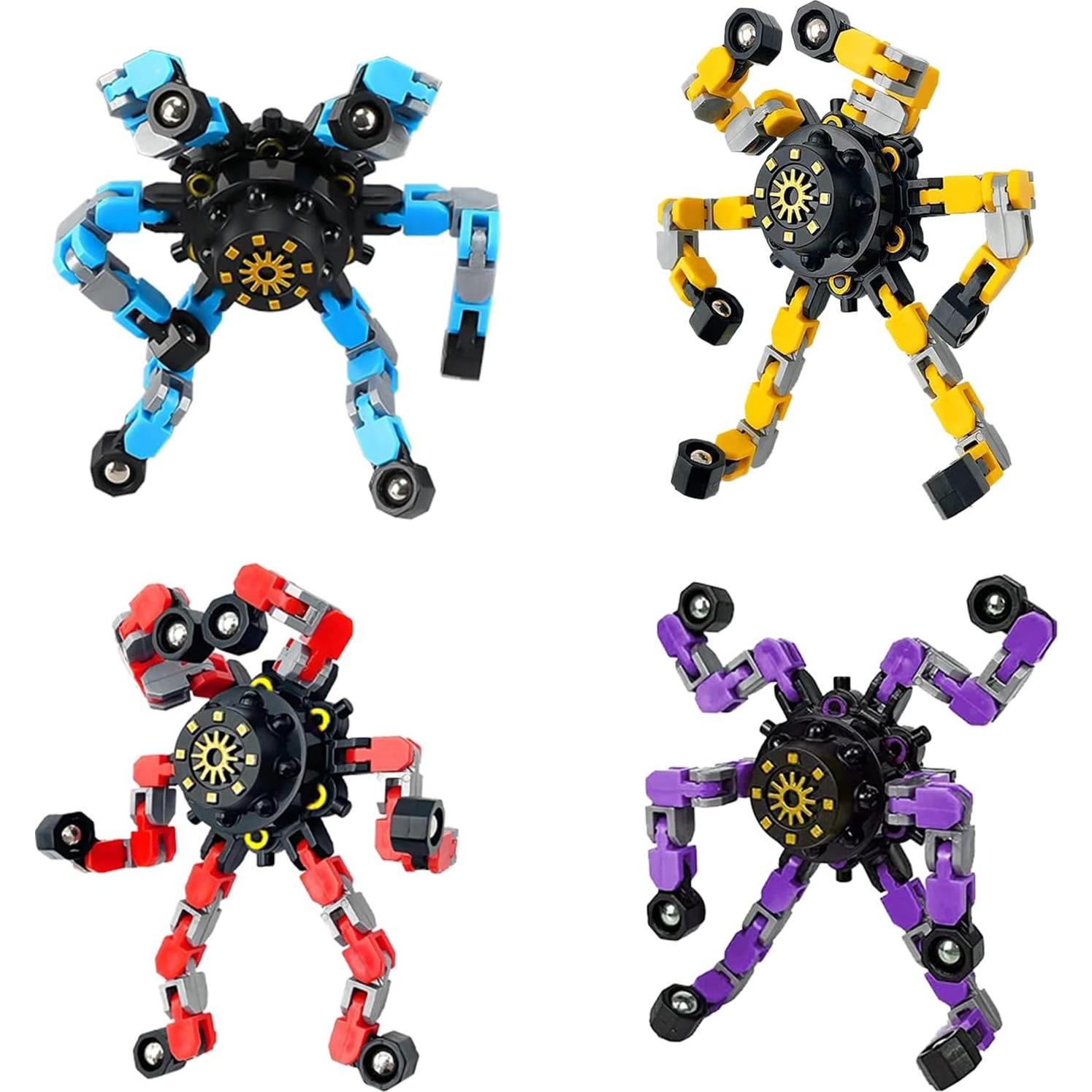 4 Pzs Juguetes Sensoriales Antiestrés Robot Yooumoga