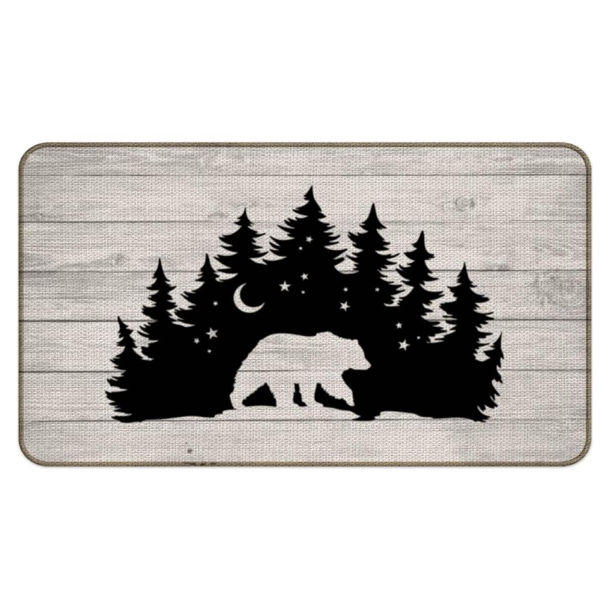 Alfombra de Entrada M-Qizi Oso 76.2x43.2cm Antideslizante