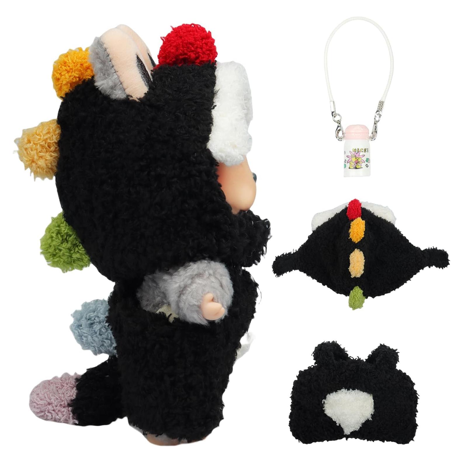 Conjunto de Ropa para Muñeca 17cm Ariker Dinosaurio Negro