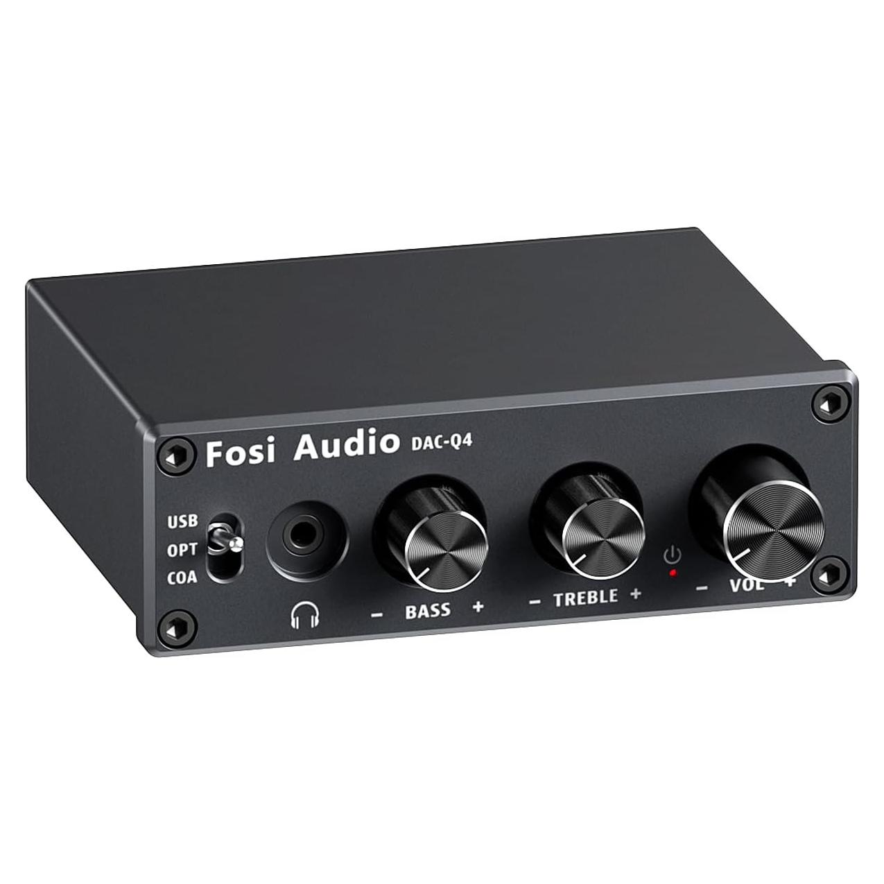 Fosi Audio Q4 DAC Amplificador de Auriculares 24bit/192kHz
