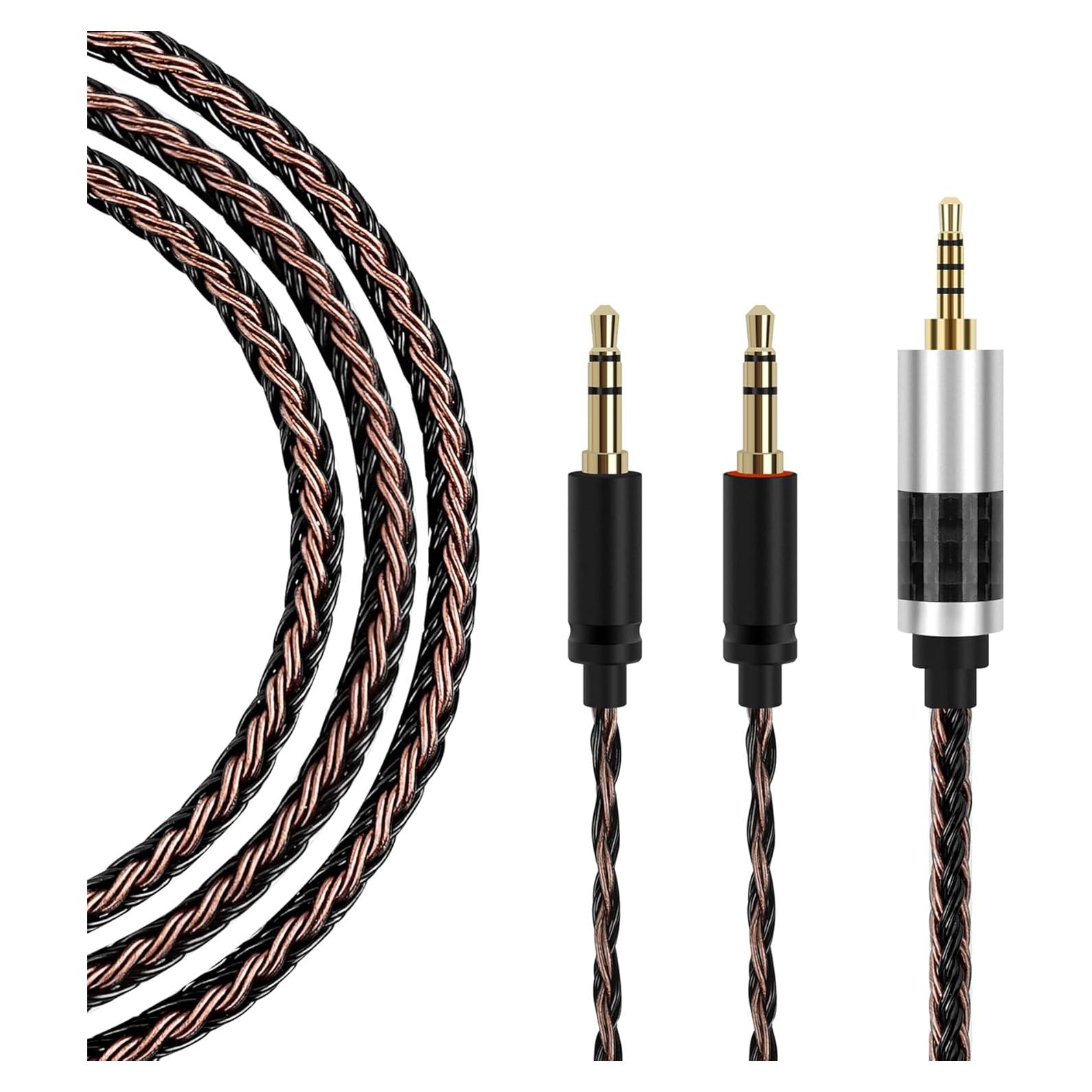 Cable balanceado 2.5mm ANLINKSHINE para Hifiman y Denon - 1.22m