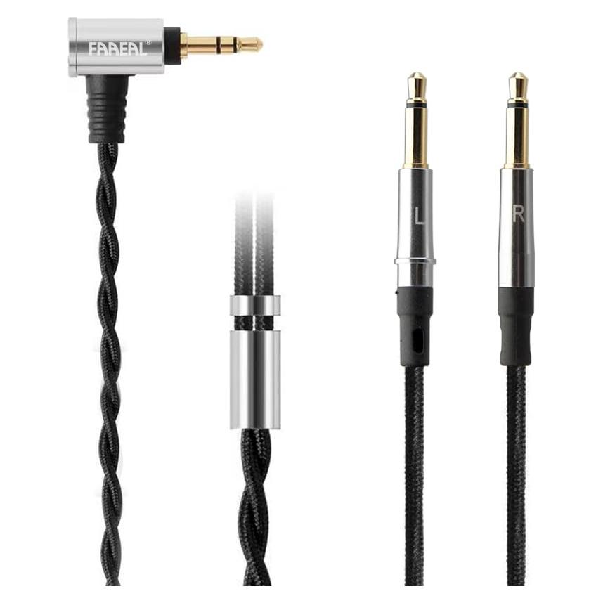 Cable de auriculares FAAEAL 1.9m 3.5mm/4.4mm para Hifiman