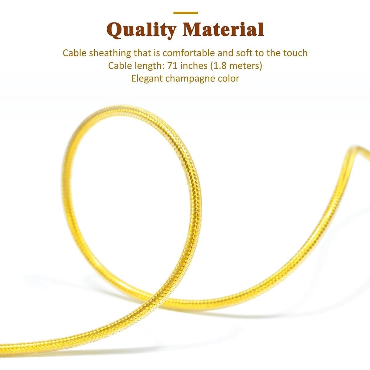 Cable de Mejora GUCraftsman 1.8m OFC 4.4mm para Sony MDR