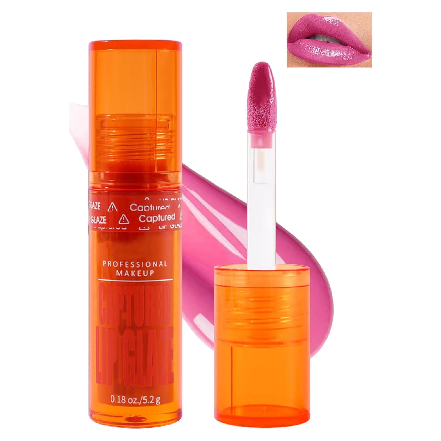 Brillo de Labios Hidratante Vegano 5.2g - 6 Colores Rosa