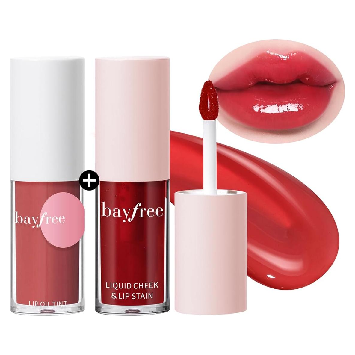 Set de Tinte Labial y Aceite Labial Bayfree - Coral Caliente
