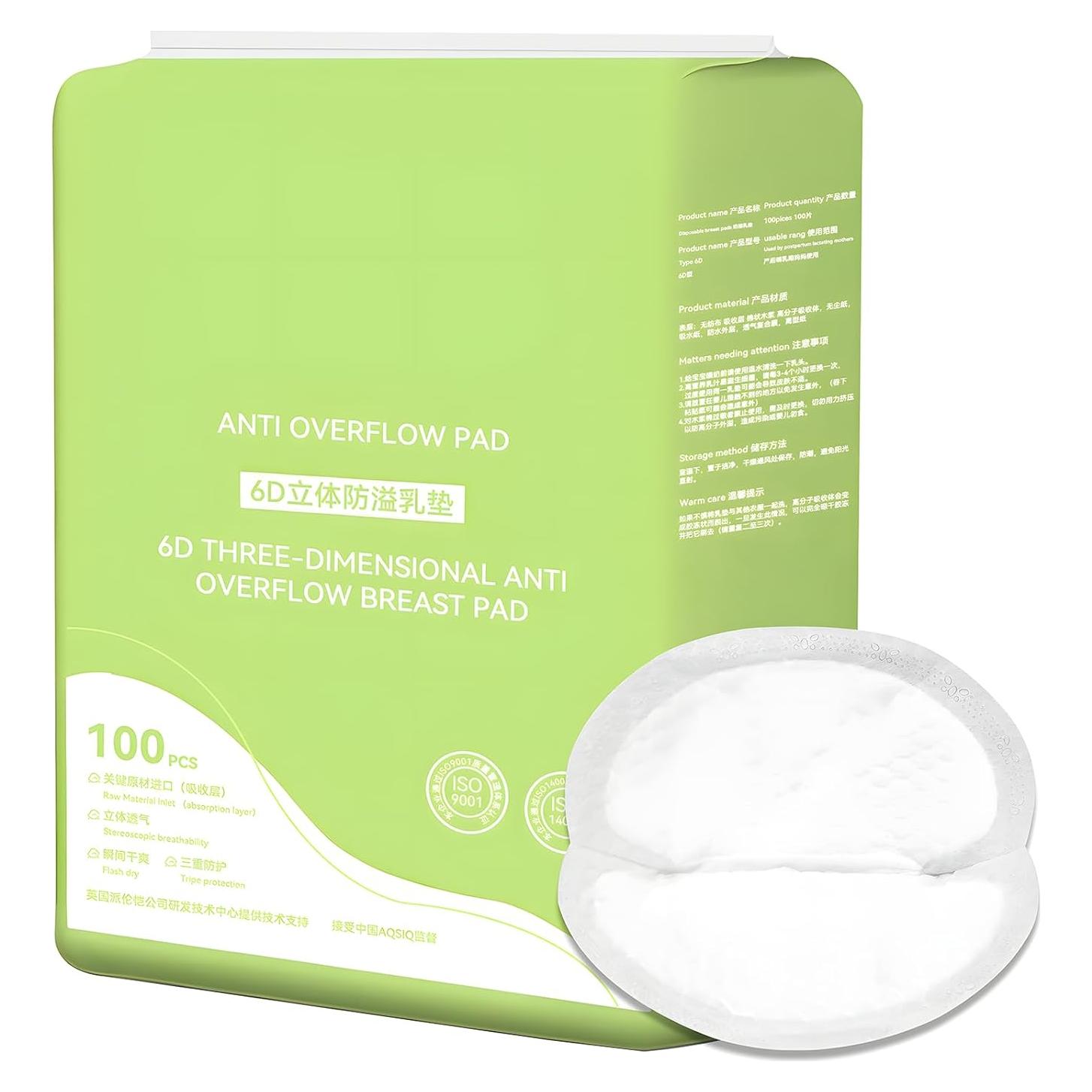 Almohadillas de Lactancia Desechables 100 Unidades Súper Absorbentes