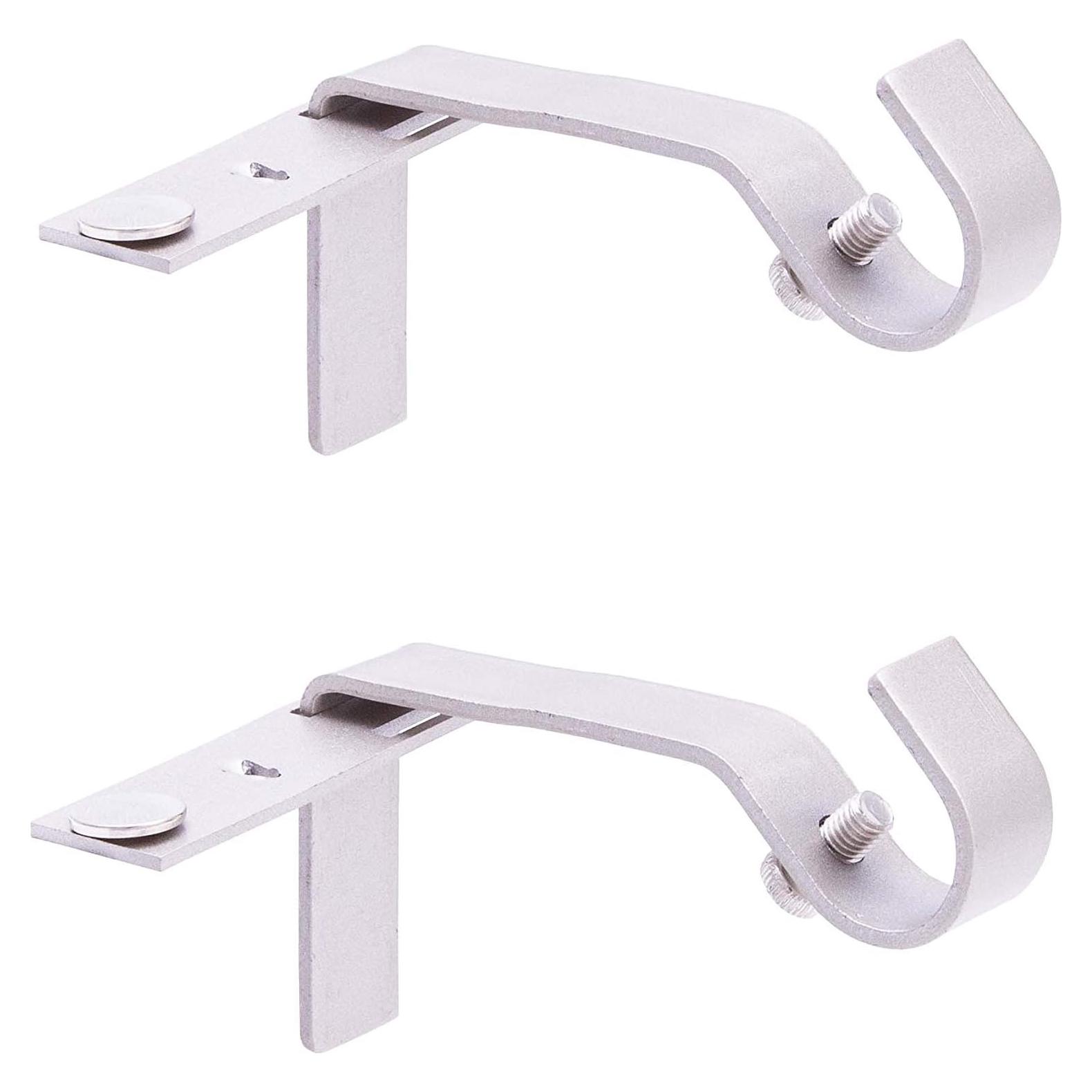 Soportes de barra de cortina Kenney Fast Fit níquel cepillado 2 piezas