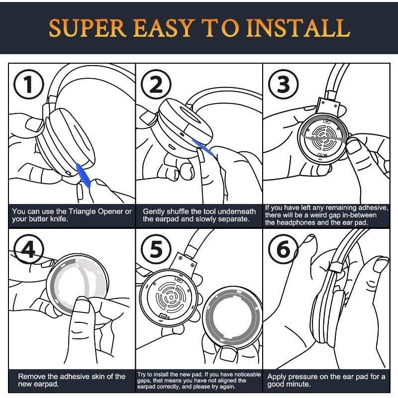 Almohadillas de Repuesto SOULWIT para Auriculares JBL E35 E45 E45BT