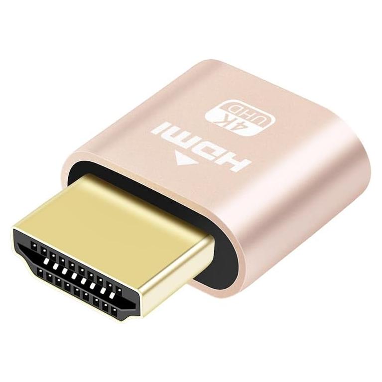 Adaptador HDMI Dummy 4K DTECH NXA200 para PC sin Monitor