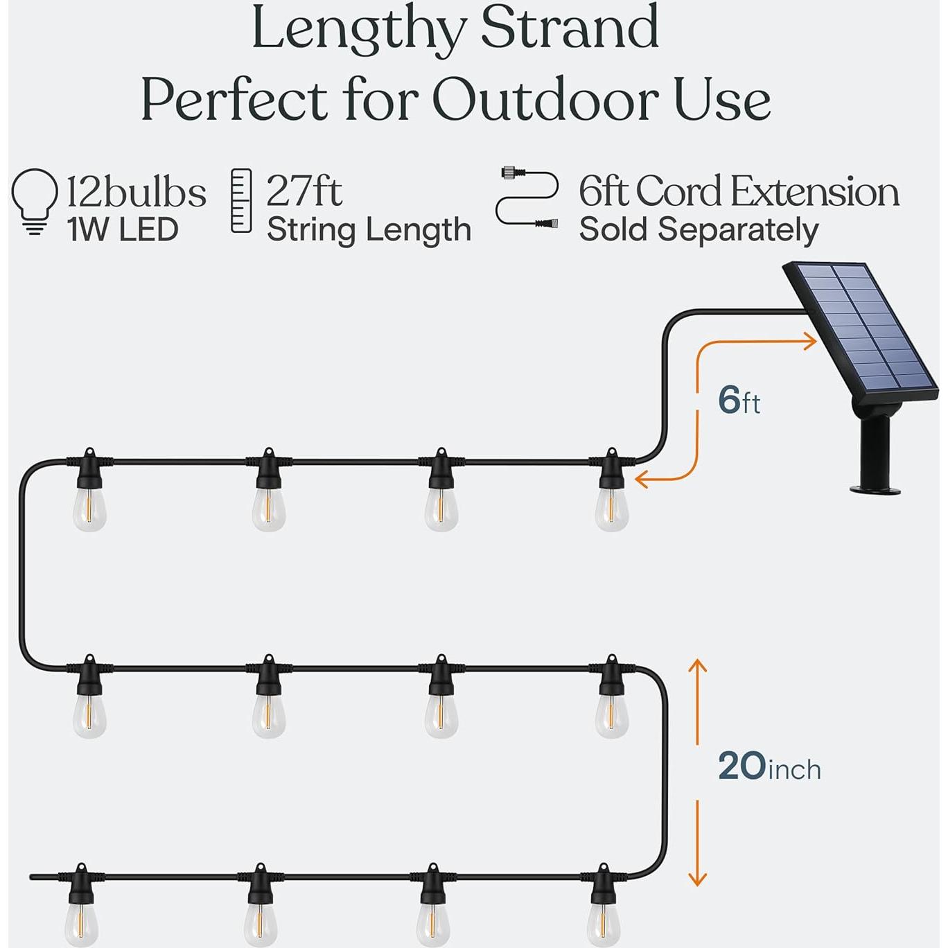 Luces de Cadena LED Solar Brightech Ambience Pro 8.23m 1W