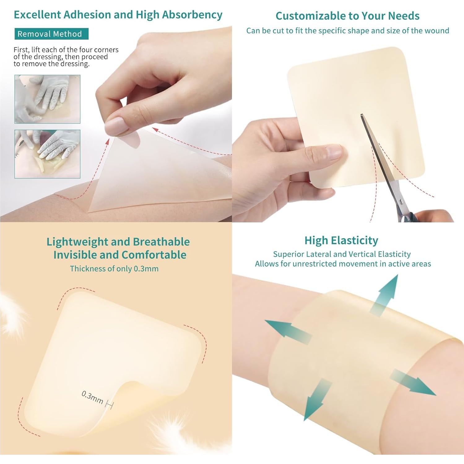 Vendaje Hidrocoloide Dimora 10 Piezas 10x10 cm Estéril