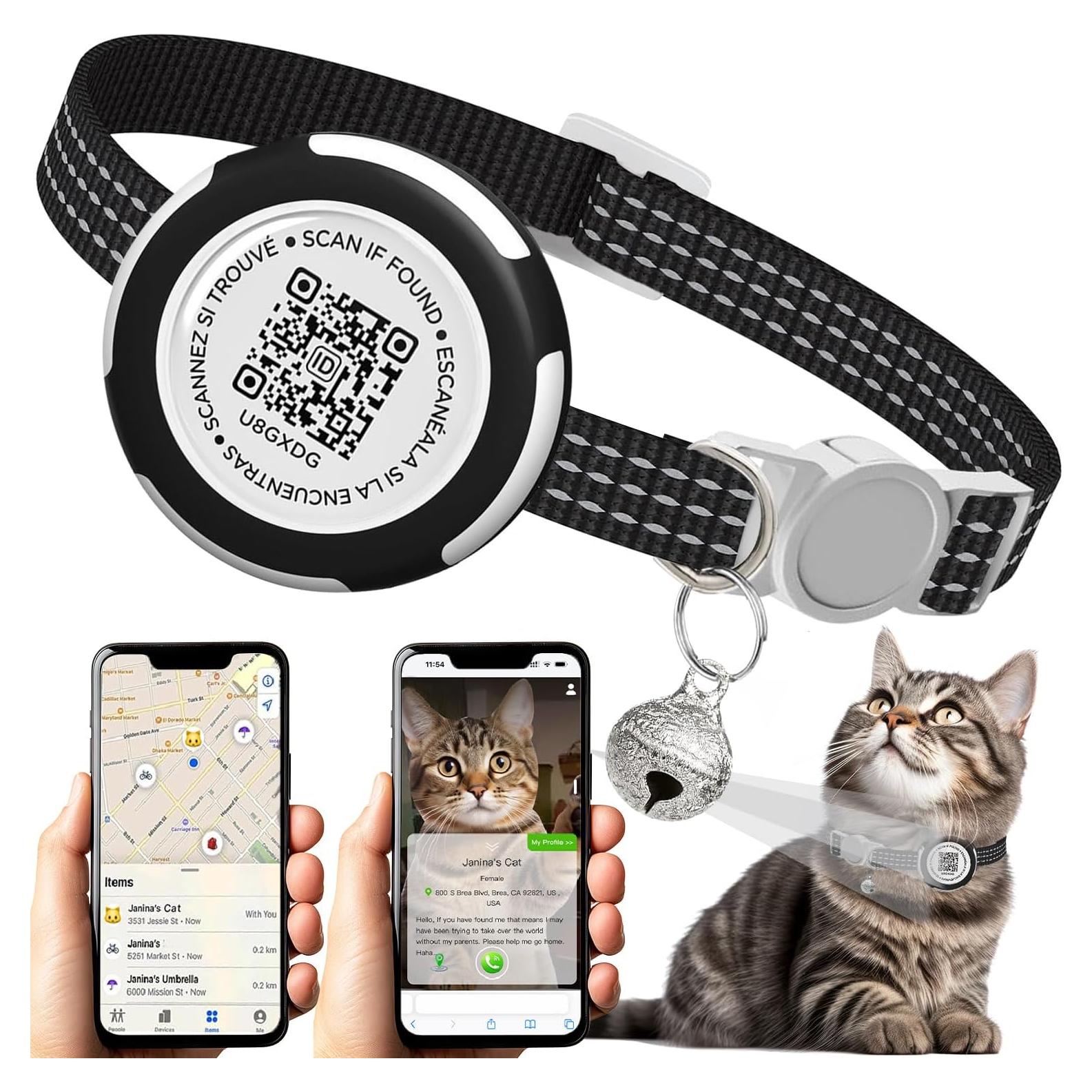 Collar para Gato HENGSHEYUE con Soporte Airtag Impermeable