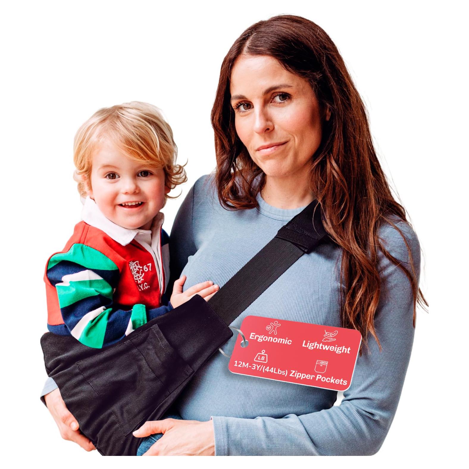 Portabebés Ajustable Takami Negro Ergonómico para Niños 0-3 Años