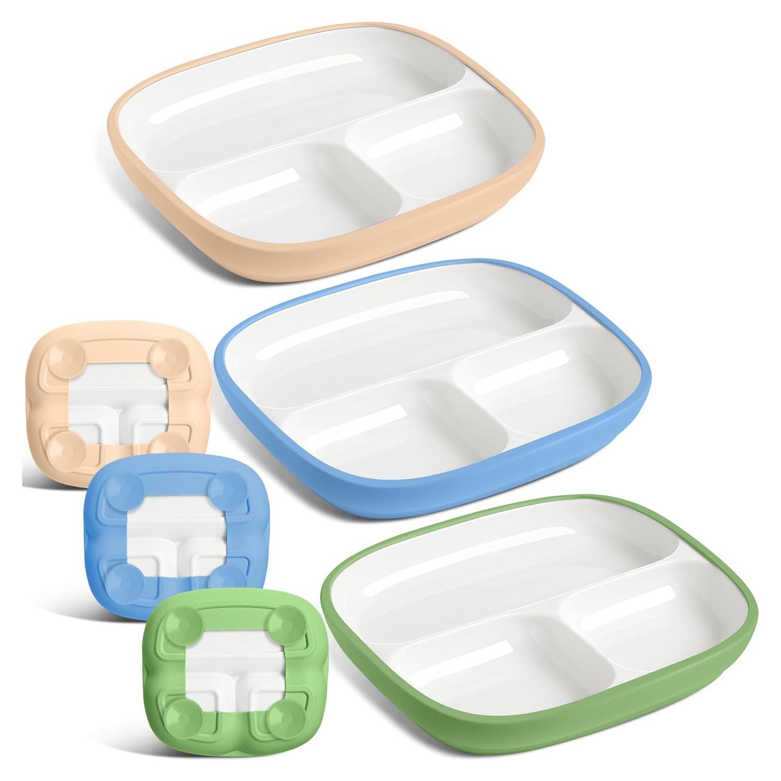 Domensi Platos de Porcelana para Niños 3 Piezas 21.1 cm