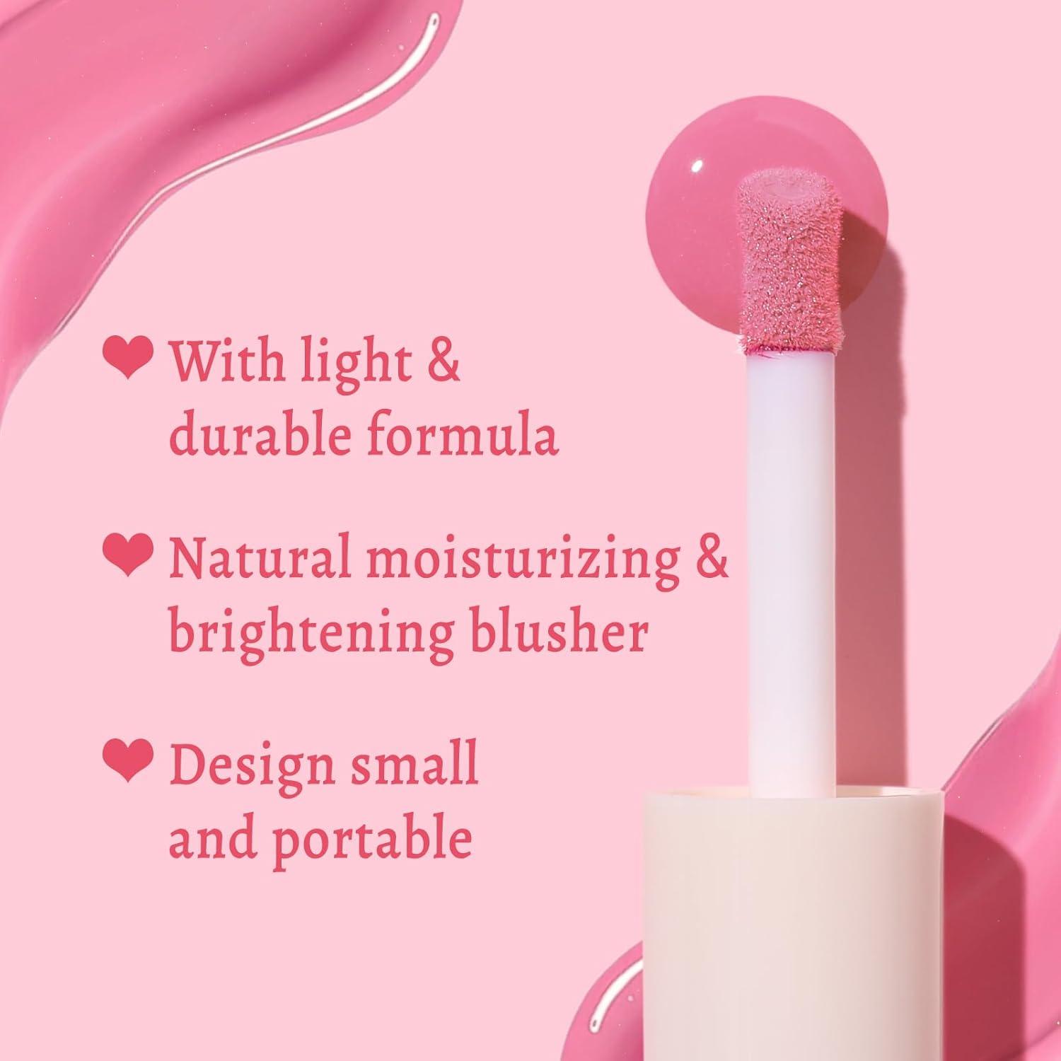 Rubor Líquido UCANBE 01 Rosa - Larga Duración y Brillante