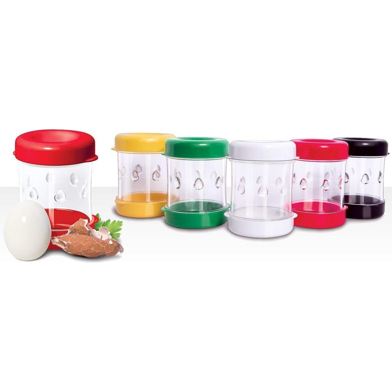 Pelador de Huevos Cocidos NEGG Negro - Manual, Compacto, Acero Inoxidable