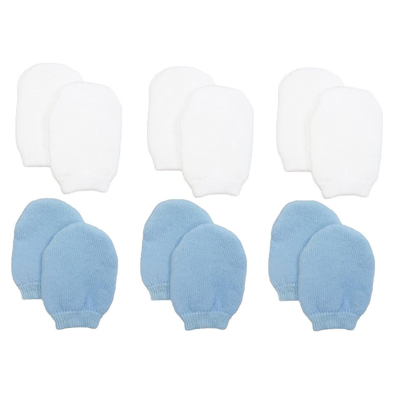 Mittens de Algodón para Bebé Recién Nacido - 6 Pares