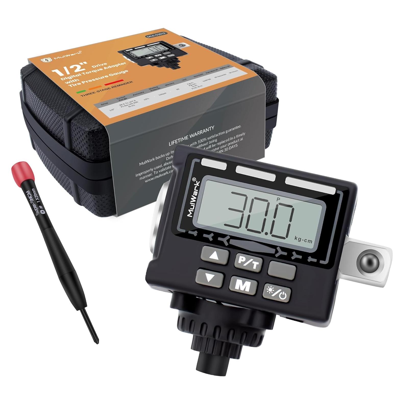 Adaptador de Torque Digital MULWARK 1/2" 7.4-147.5 ft-lbs