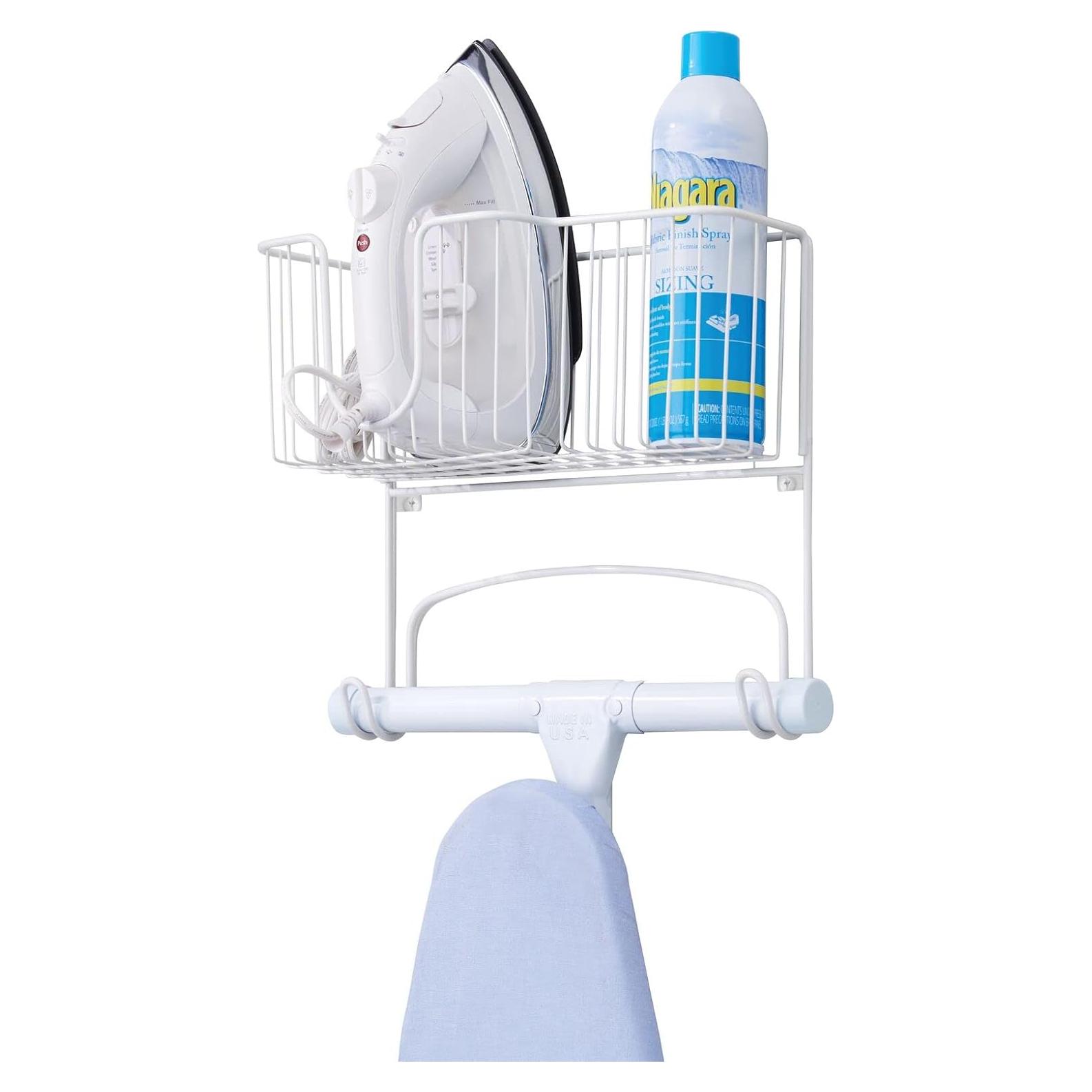 Soporte de Tabla de Planchar Montado en Pared mDesign - Blanco