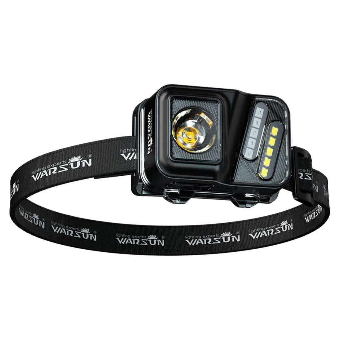 Linterna Frontal Recargable WARSUN HL-SY-BK 750 Lúmenes LED